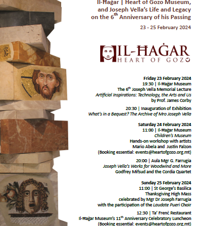 Celebratory Events – Il-Ħaġar – Heart of Gozo Museum