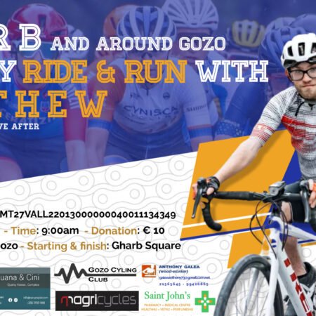 Charity Ride and Run with Matthew in aid of Puttinu Cares.