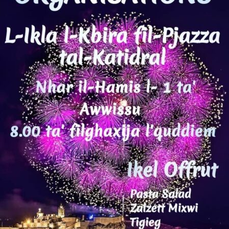 L-Ikla L-Kbira Fil-Pjazza Tal-Katidral – St Mary Feast Victoria