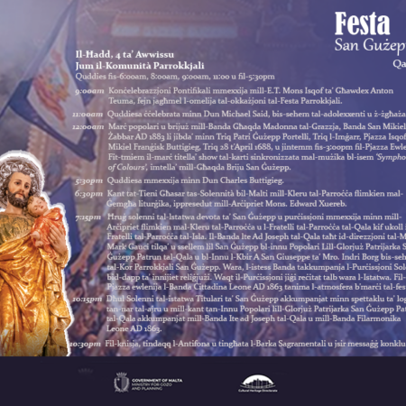 Festa San Ġużepp – Jum Il-Komunità Parrokkjali