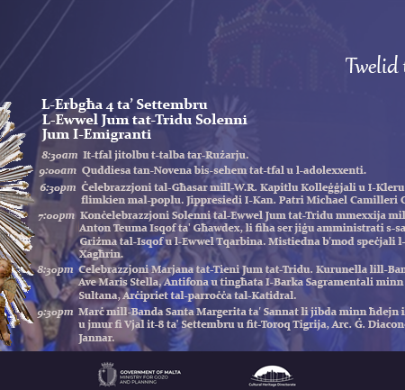 L-Ewwel Jum Tat-Tridu Solenni – Festa Xagħra