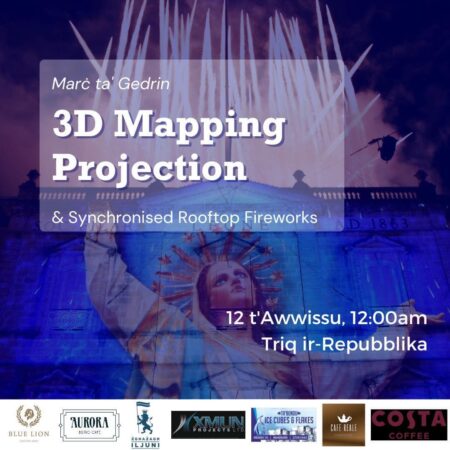 3D Mapping Projection – St. Mary’s Feast