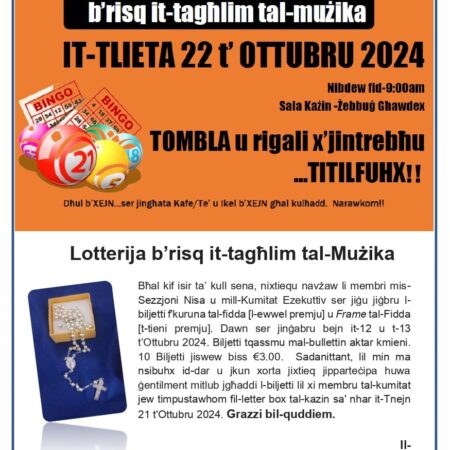 Coffee Morning B’Risq It-Tagħlim Tal-Mużika – Żebbuġ