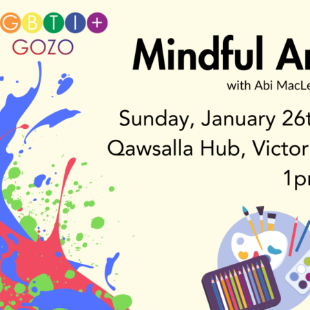 Mindful Art with LGBTI+ Gozo and Abi MacLeod